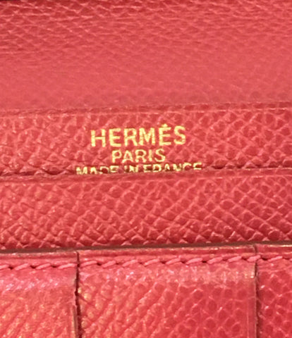 Hermes กระเป๋าสตางค์สองพับ□ D แกะสลัก Berlan ผู้หญิง (กระเป๋าสตางค์ยาว) Hermes