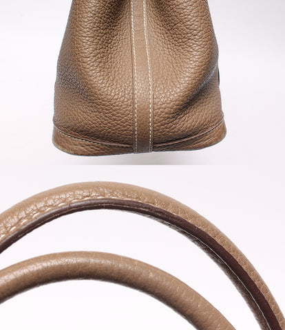 Hermes Leather Handbag □ R Engraved Garden Party TPM Ladies HERMES