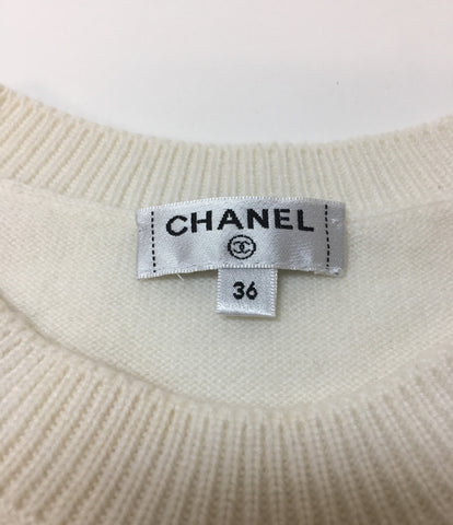 Chanel Beauty Coco Mark Cashmere Long Sleeve Knit Ladies SIZE 36 (S) CHANEL