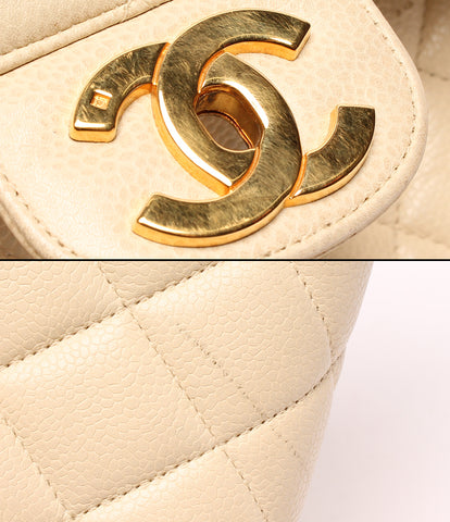 Chanel Leather Chain Shoulder Bag Caviar Skin Ladies CHANEL