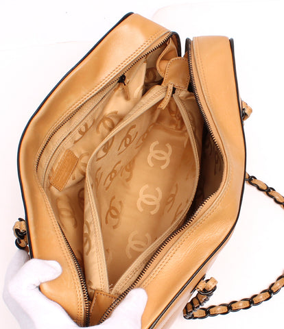 Chanel Leather Chain Tote Bag Ladies CHANEL