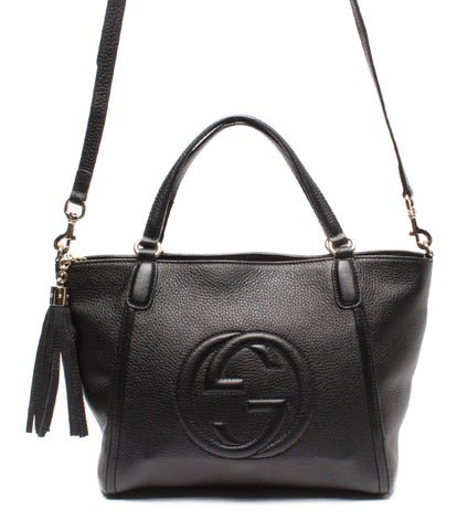 Gucci Good Condition Leather 2WAY Handbag Soho 369176 493075 Ladies GUCCI