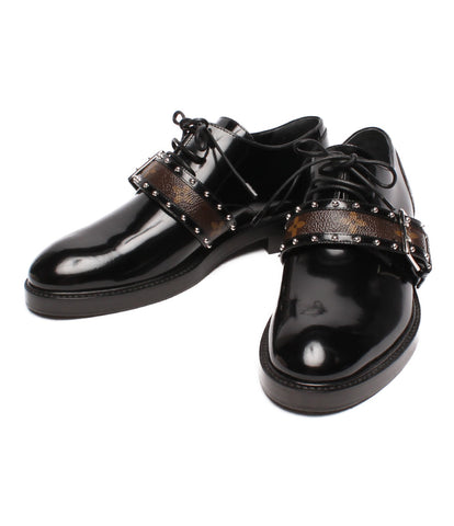 Louis Vuitton Belt Leather Derby Shoes Monogram Women's Size 38 (L) Louis Vuitton