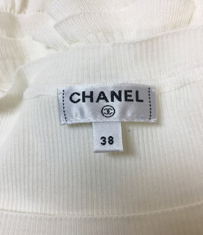 Chanel Beauty Products Coco Mark Frill Pullover แขนยาว Knitwith ขนาด 38 (m) Chanel