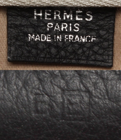 Hermes หนัง Boston Bag □ e-engraved Victoria 43 Unisex Hermes
