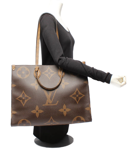 Louis Vuitton beauty products 2Way Leather Tote Bag On-The-Go GM Monogram M44576 Women Louis Vuitton