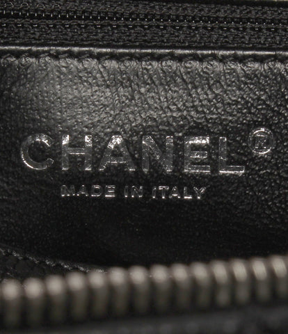 Chanel Leather Chain Shoulder Bag Silver Hardware Wild Stitch Ladies CHANEL
