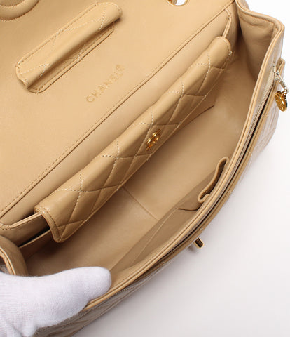 Chanel W Chain Leather Shoulder Bag Matelasse Ladies CHANEL