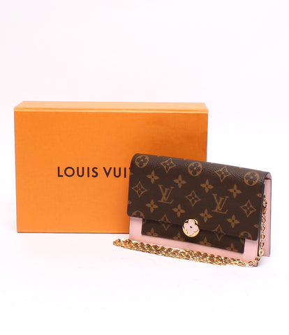 Louis Vuitton Chain Shoulder Bag Portofeuil Flor Chain Rose Ballerine Monogram M67405 Ladies Louis Vuitton