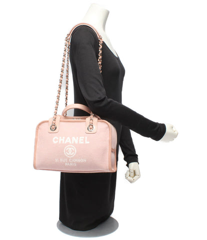 Chanel 2WAY Handbag Bowling Bag Deauville Women's Chanel