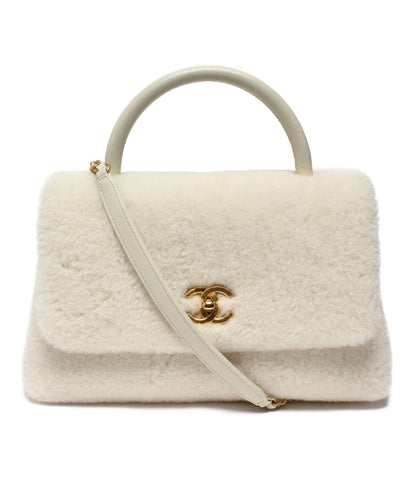 Chanel 2way Leather Handbag Mouton Ladies CHANEL