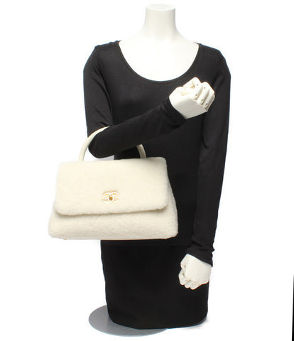 Chanel 2way Leather Handbag Mouton Ladies CHANEL