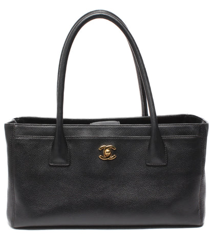 Chanel Leather Tote Bag Executive Tote Gold Hardware Ladies CHANEL