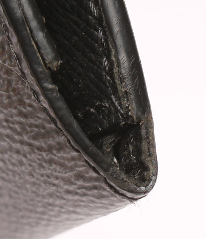 Louis Vuitton โซ่กระเป๋าสตางค์ขนาดกะทัดรัดสามพับกระเป๋าสตางค์ Monogram Eclipse M63510 ผู้ชาย (กระเป๋าสตางค์ 3 พับ) Louis Vuitton