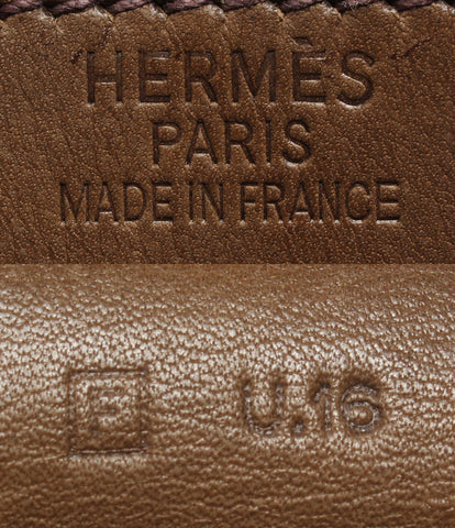 Hermes皮革简要案□F雕刻袋AdeupeSh 41男士的爱马仕
