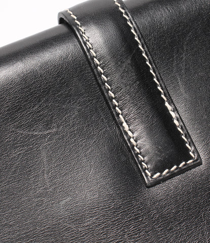 Hermes leather clutch bag □ I engraved Jigemini Ladies HERMES