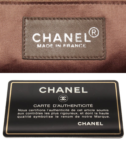 Chanel กระเป๋าสะพายช็อคโกแลตหนังนิ่ม Chanel
