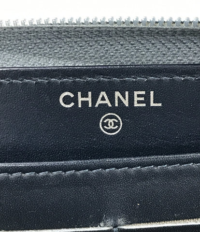 香奈儿圆形紧固件长钱包女（圆形紧固件）Chanel