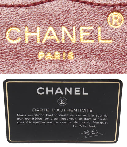 Chanel Leather W Chain Shoulder Bag Matrasse Ladies CHANEL