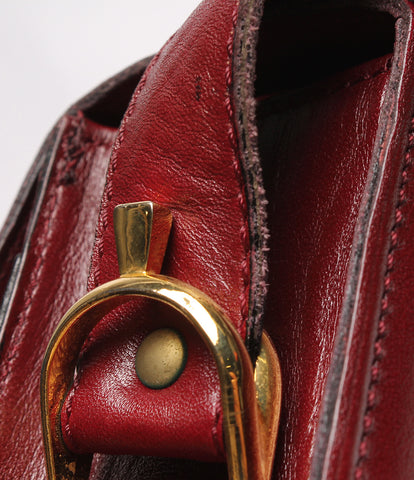 Celine Vintage Leather Shoulder Bag Carriage Bracket Ladies CELINE