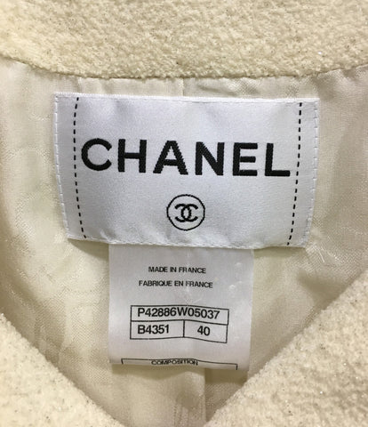 Chanel Good Condition 12C Sequin Color Lame Tweed Jacket Ladies SIZE 40 (L) CHANEL