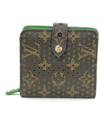 ルイヴィトン 美品 二つ折り財布 ペルフォ コンパクトジップ モノグラム   M95218 レディース  (2つ折り財布) Louis Vuitton