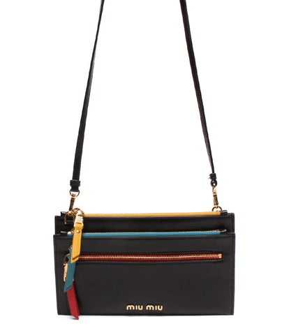 Miu Miu ความงามสินค้ากระเป๋าสตางค์กระเป๋ากระเป๋าเงินกระเป๋าสะพายกระเป๋าสตางค์ผู้หญิง Miumiu