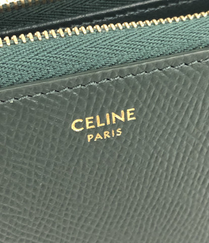 Celine Beauty Round Fastener ยาวกระเป๋าสตางค์ซิปขนาดใหญ่ Drong Wallet Women (Round Fastener) Celine