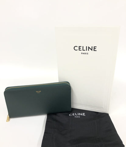 Celine Good Condition Round Zipper Wallet Large Zipped Long Wallet Ladies (Round Zipper) CELINE