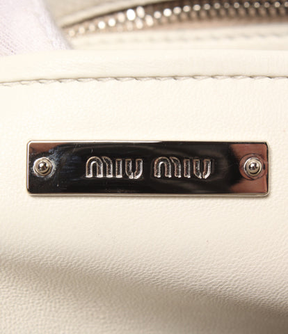 miu miu ผลิตภัณฑ์ความงามกระเป๋าสะพาย matelase nappa คริสตัล rp0169 ผู้หญิง miumiu