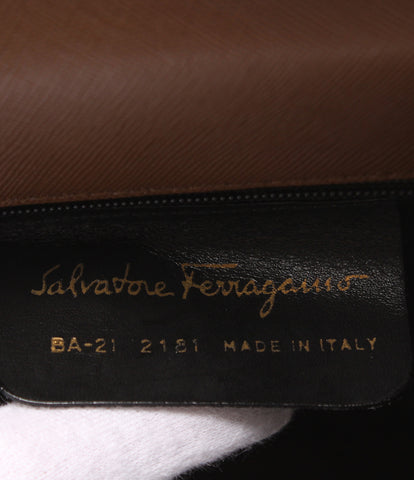 Salvatore Ferragamo 2WAY Leather Handbag Gancini BA-21 Ladies Salvatore Ferragamo