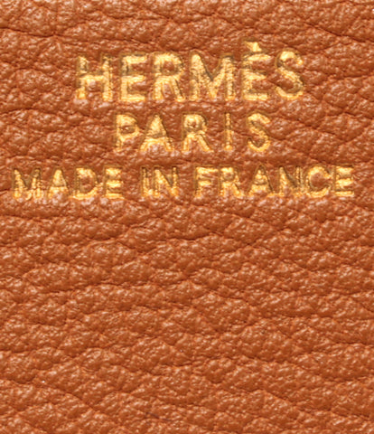 // @Hermes美容产品折叠钱包□电子刻在一起的木质女性（2折钱包）HERMES