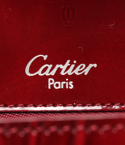 Cartier Patent Leather Hand Bag Happy Birthday Women's Cartier