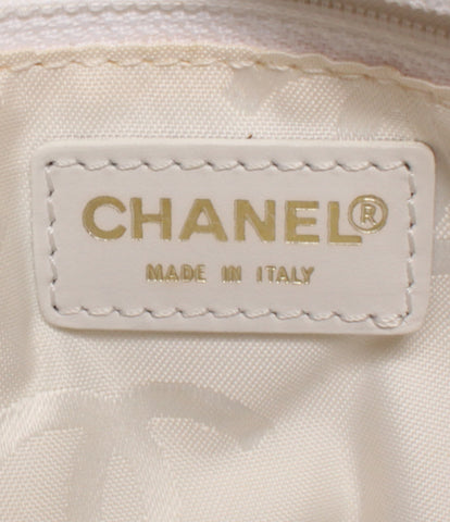 Chanel wood chain shoulder bag caviarskin ladies CHANEL