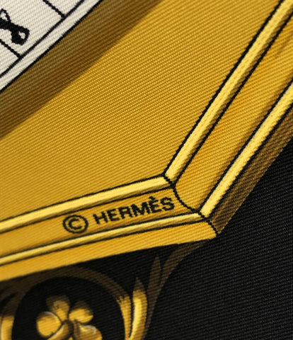 Hermes ผลิตภัณฑ์ความงามผ้าพันคอไหมตายและ hore Curry 90 สุภาพสตรี (หลายขนาด) HERMES