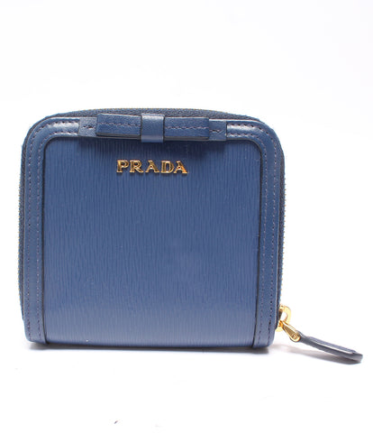 プラダ 美品 二つ折り財布 リボン  サフィアノレザー   1ML522 レディース  (2つ折り財布) PRADA