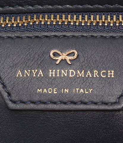 Anya Hind March 2way Leather Handbag Smiley Women's Anya Hindmarch
