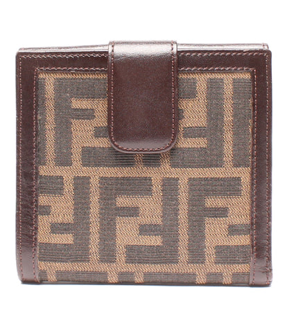Fendidi Folded Wallet Zucca แบบ 2292/01695 สตรี (กระเป๋าสตางค์ 2 พับ) Fendi