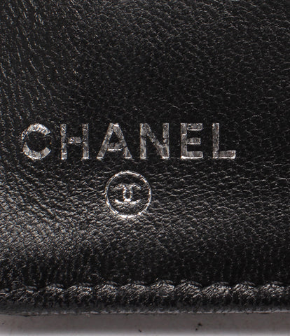 // @香奈儿长钱包吊卡裤皮革黑色女士（长钱包）Chanel