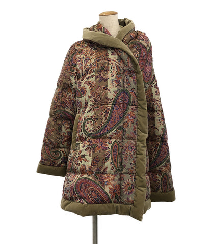 Etro Food with Goose Down Jacket Paisley Pattern Ladies Size 44 (L) ETRO