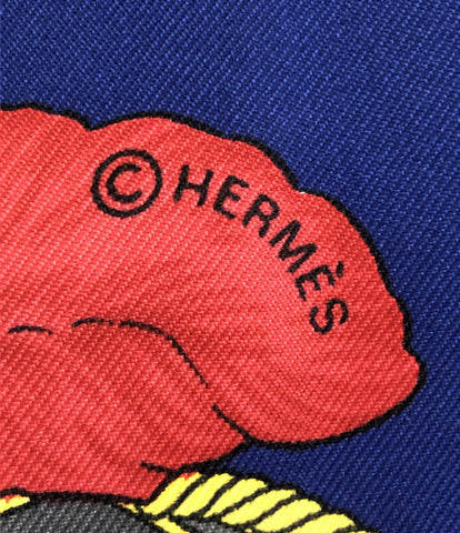 エルメス 美品 スカーフ　カレ90 CHOCS EN PLUMES 羽飾りの激突     レディース  (複数サイズ) HERMES