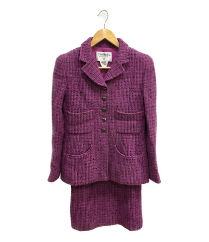 Chanel as good as new 97A tweed skirt suit ladies SIZE 36 (S) CHANEL