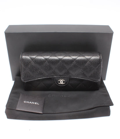 Chanel Long Wallet Coco Mark Matrass Skin Caviar A80758 สตรี (ยาวกระเป๋าสตางค์) Chanel