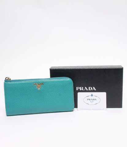 Prada L- รูปซิปกระเป๋าสตางค์หนัง 1ml183 สตรี (ยาวกระเป๋าสตางค์) Prada