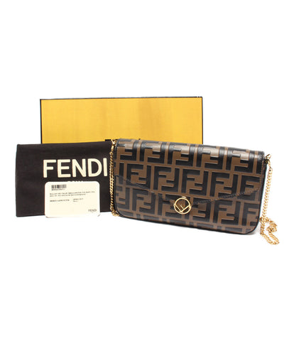 Fendi ความงามผลิตภัณฑ์โซ่กระเป๋าสตางค์ Zucca 8BS032AAFMF13VK (ยาวกระเป๋าเงิน) Fendi