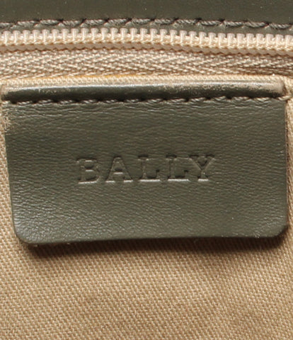 巴里皮革手提包橄榄女士BALLY