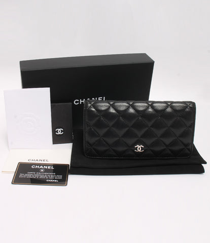 Chanel Two-folded wallet Matrasse Cave model ladies (long wallet) CHANEL