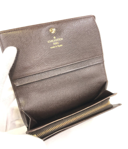 Louis Vuitton กระเป๋าสตางค์พับ Porto Monet Bie Tresol Damier N61730 Unisex (กระเป๋าสตางค์ 2 พับ) Louis Vuitton