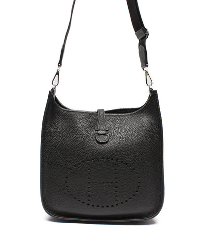 Hermes beauty goods leather shoulder bag □ P engraved Evelyn 3PM unisex HERMES