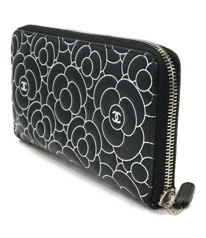 Chanel Long Wallet (Camellia) Camellia Ladies (Round Fastener) CHANEL